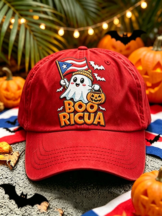Unisex Puerto Rico Halloween Printed Hat