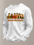 Men's Pop Music Legend  Print Crew Neck Top