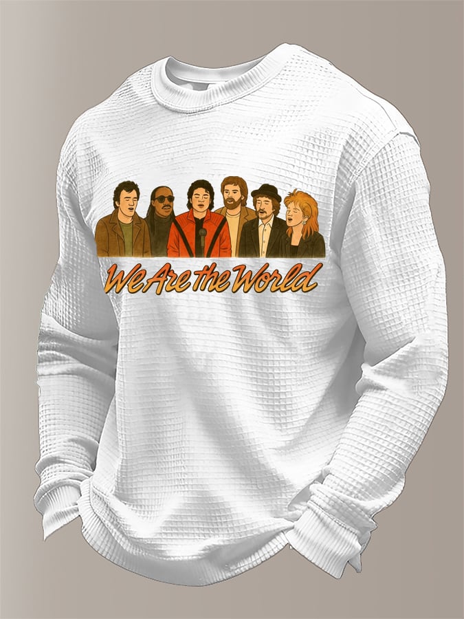 Men's Pop Music Legend  Print Crew Neck Top