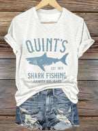 Women's Amity Island 1975 Printed Short-Sleeved T-Shirt
