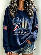 Women's Never Forget September 11 Print Top