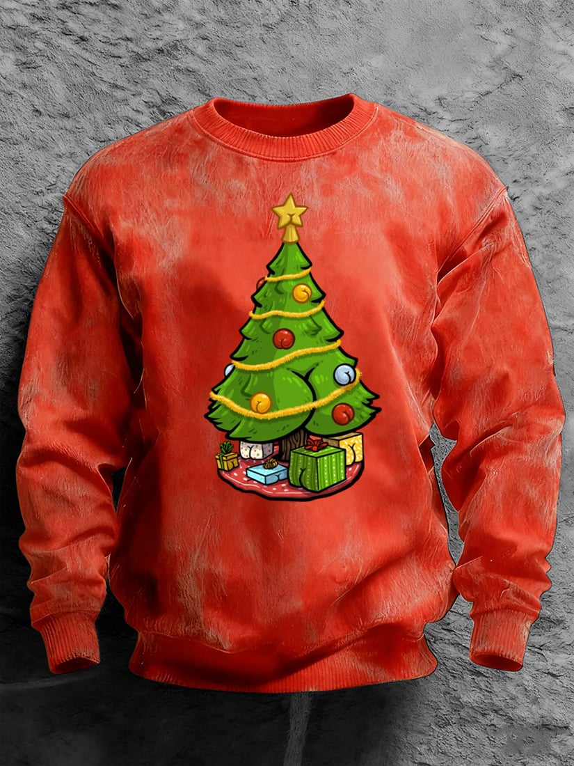 Men's Retro Casual Christmas Holiday Sweatshirt