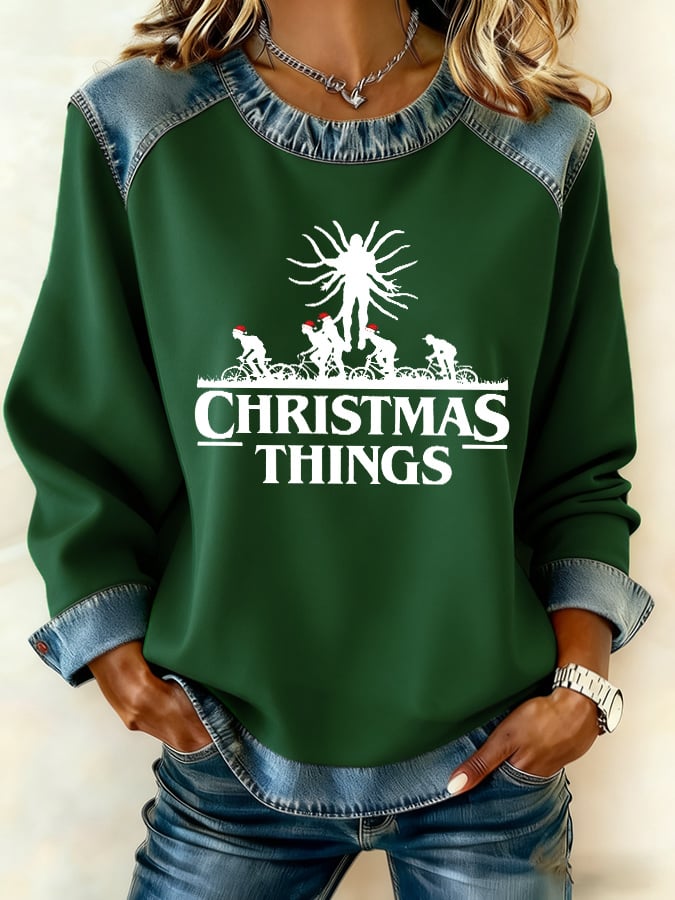 Women's Casual Print Sweatshirt