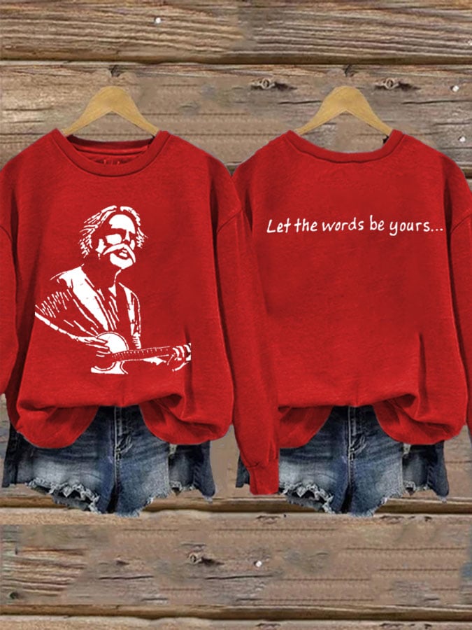 Women's Casual Printed Long-Sleeve Sweatshirt