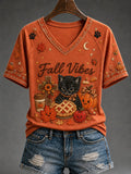 Women's Autumn Printed Casual Top