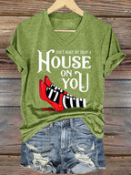 Women's Halloween Printed Casual T-Shirt
