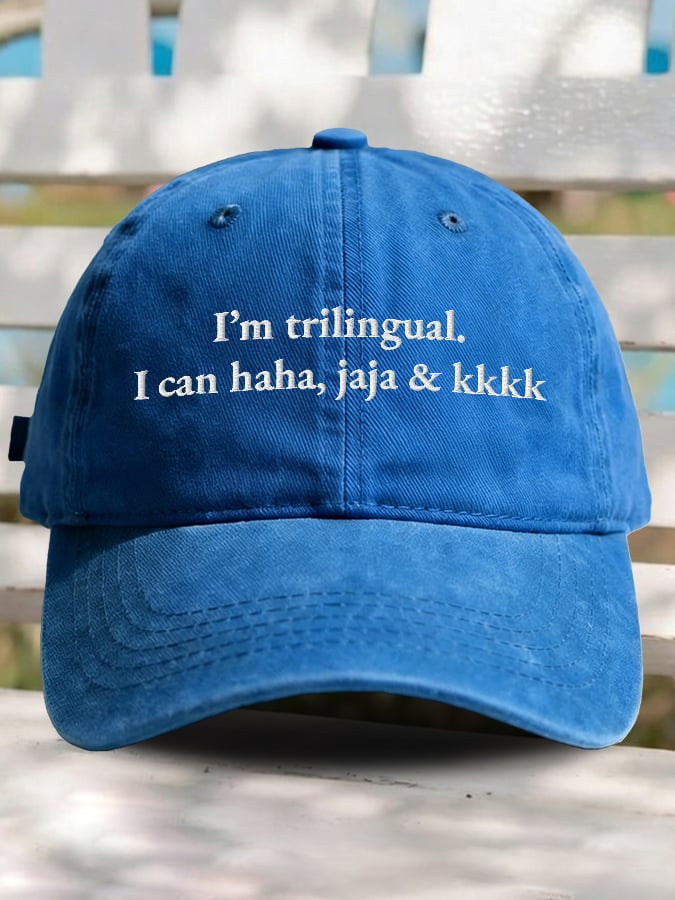 The Trilingual Printed Baseball Cap