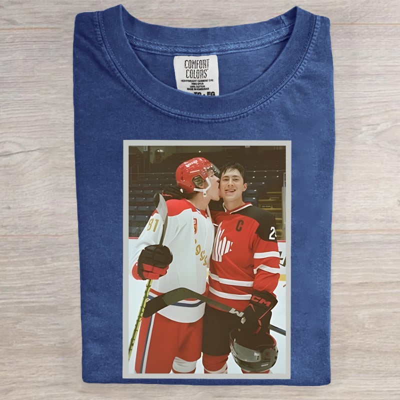 Heated Rivalry Hockey Gay Art Print T-Shirt
