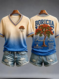 Women's Puerto Rican Pride Print Casual T-shirt
