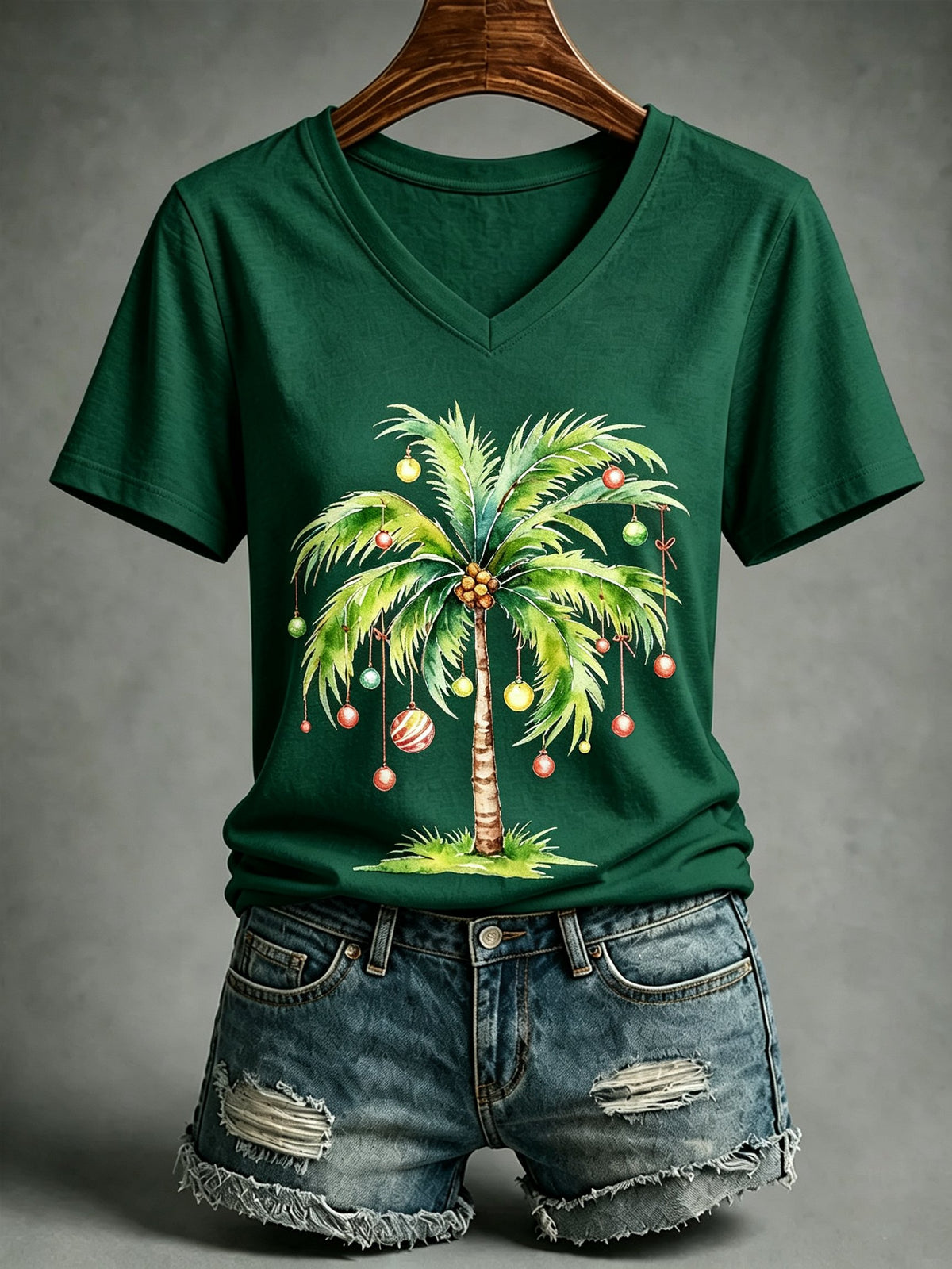 🔥🔥2nd 50% Off 🔥🔥Women's Christmas Print T-Shirt