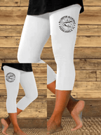 Women's Alligator Alcatraz Funny Florida Everglades Dark Humor Print Leggings
