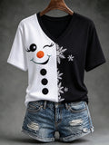 Women's Festive V-Neck Top