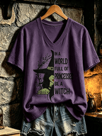 Women'S Witch Round Neck T-Shirt