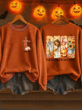 Women's Fall for Jesus Print Casual Sweatshirt