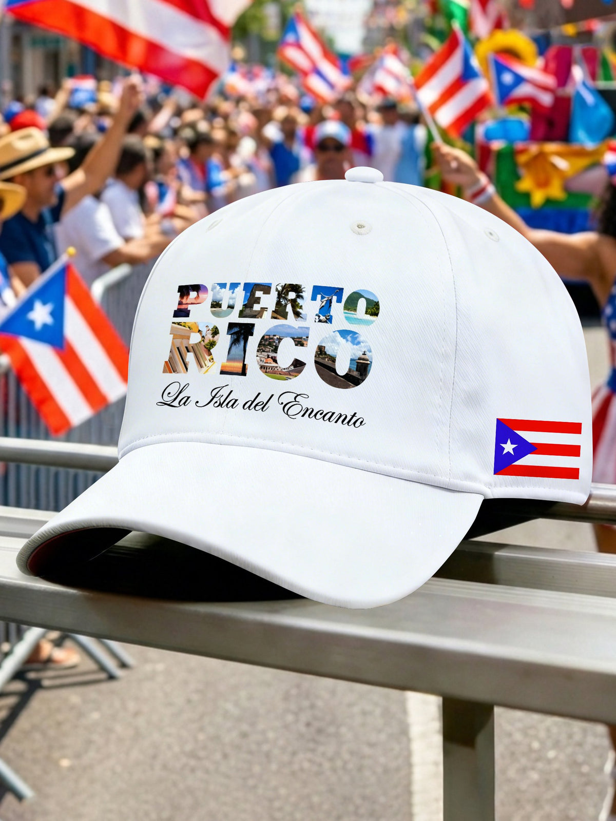 Unisex Puerto Rico Print Casual Hat