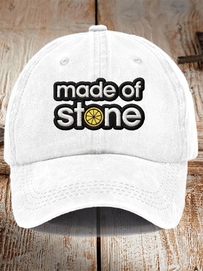 Unisex Washed Cotton Music Print Hat
