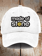 Unisex Washed Cotton Music Print Hat
