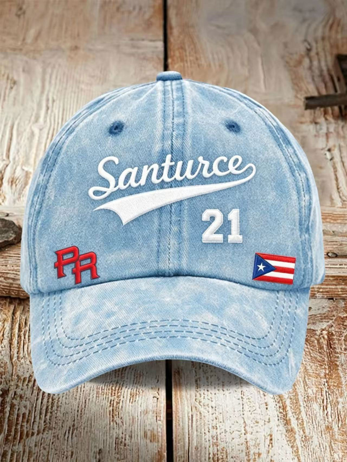 Puerto Rico Basketball Printed Baseball Cap