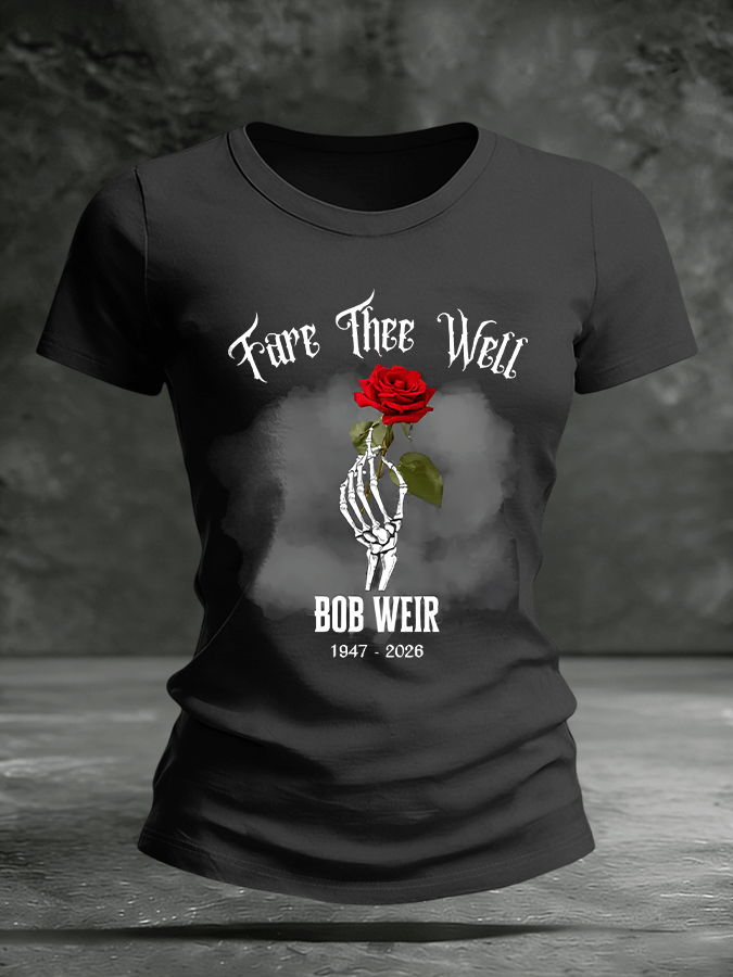Women's Commemorative Edition Bob Weir Print Short-Sleeve T-Shirt