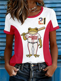 Women's Puerto Rico Baseball Printed T-shirts