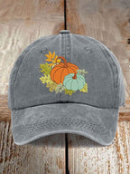 Women's Casual Autumn Pumpkin Print Baseball Cap