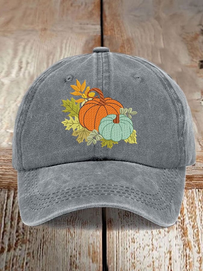 Women's Casual Autumn Pumpkin Print Baseball Cap