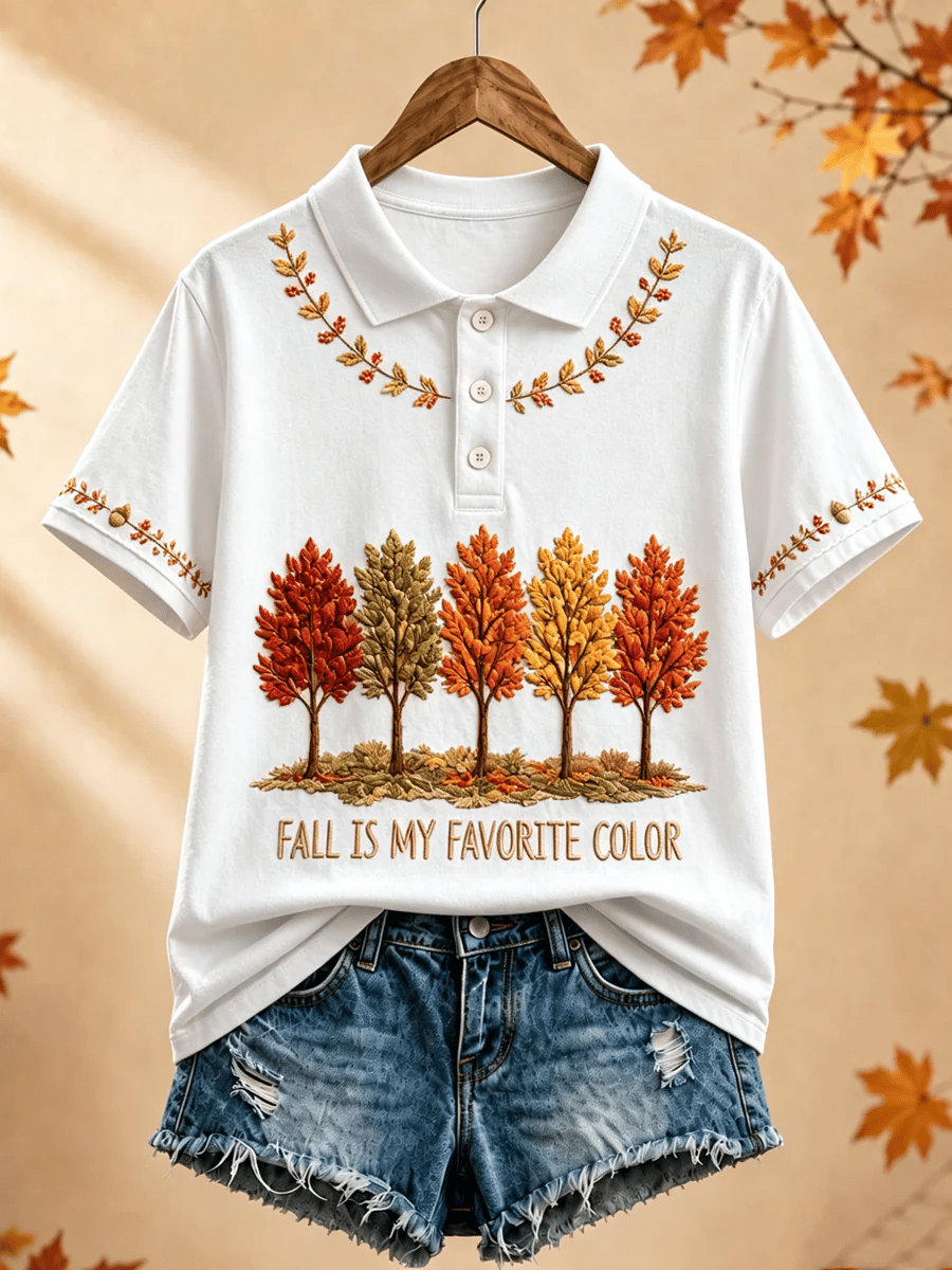 Women's Fall Is My Favorite Color Print T-shirt