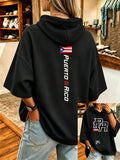 Women's Puerto Rico Print Hoodie
