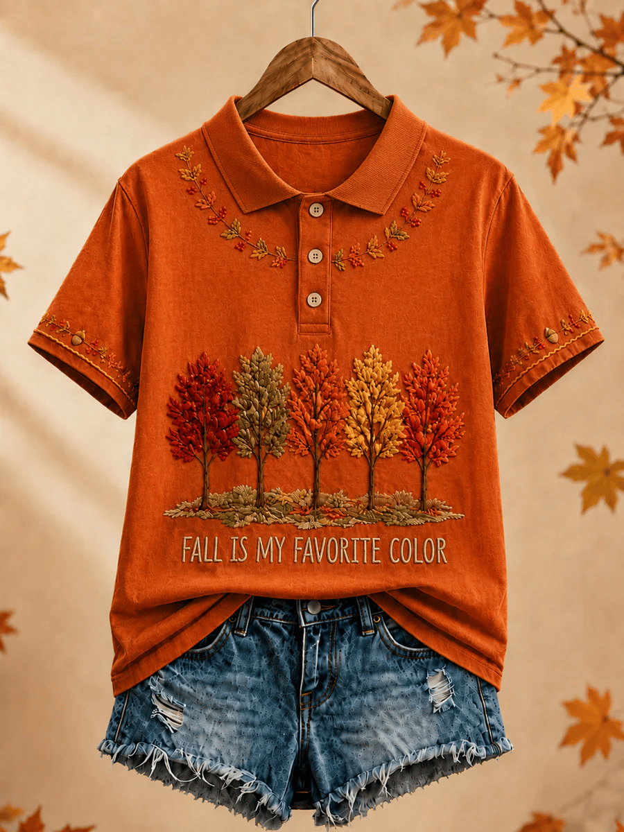 Women's Fall Is My Favorite Color Print T-shirt