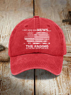 The Fading Of The Red White And Blue Print Baseball Cap