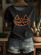 Women's Autumn Style  Print T-Shirt