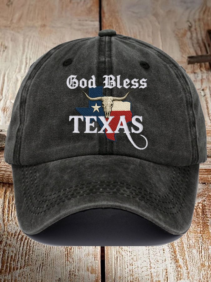Unisex God Blessed Texas Print Baseball Cap