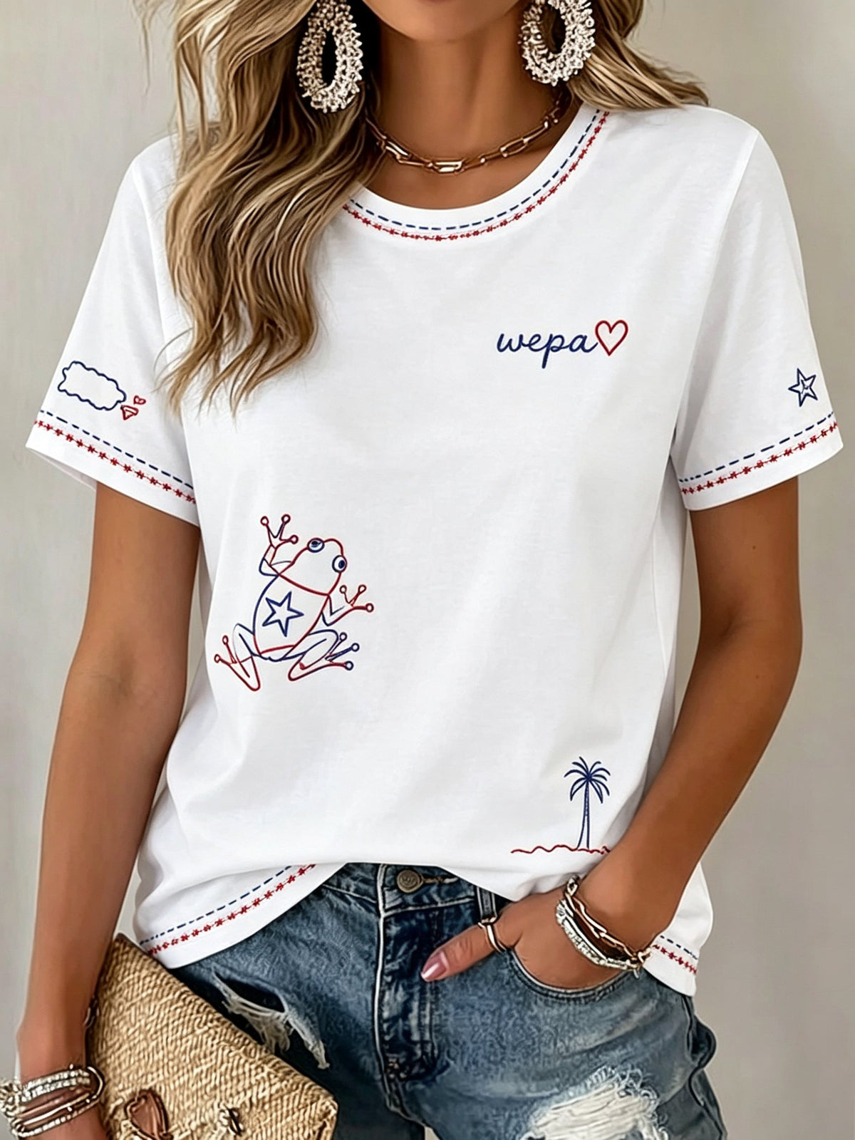 Women's Puerto Rico Print T-shirt
