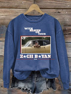 Women's Country Music Print Sweatshirt