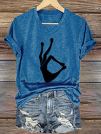 Women's Halloween Witch Print Casual T-Shirt