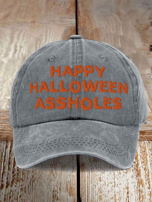 Men's 'Happy Halloween, Assholes' Baseball Cap