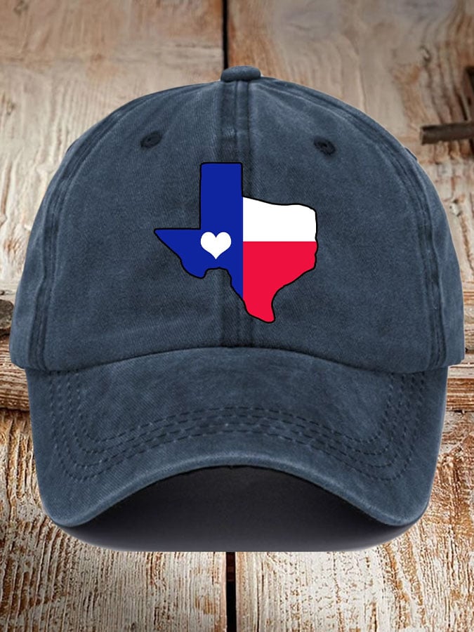 Unisex Texas Love Print Baseball Cap
