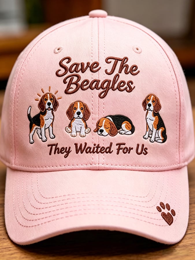 Unisex Save The Beagles They Waited For Us  Printed Art Printed Hat