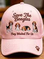 Unisex Save The Beagles They Waited For Us  Printed Art Printed Hat