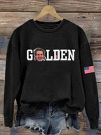 Women's  Hockey Print Sweatshirt