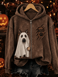 Women's Halloween Zip-Up Hoodie
