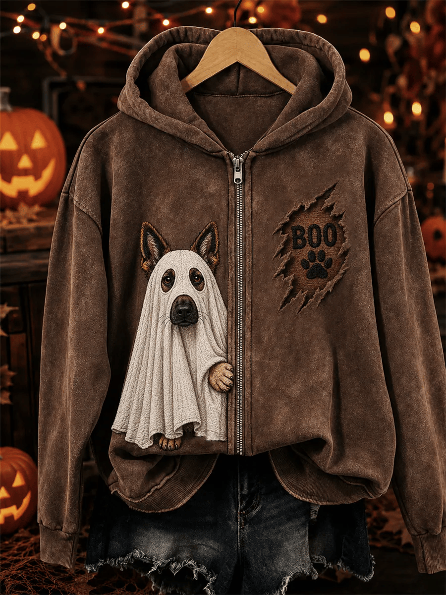 Women's Halloween Zip-Up Hoodie