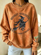 Women's Midnight Margaritas Print Casual Sweatshirt