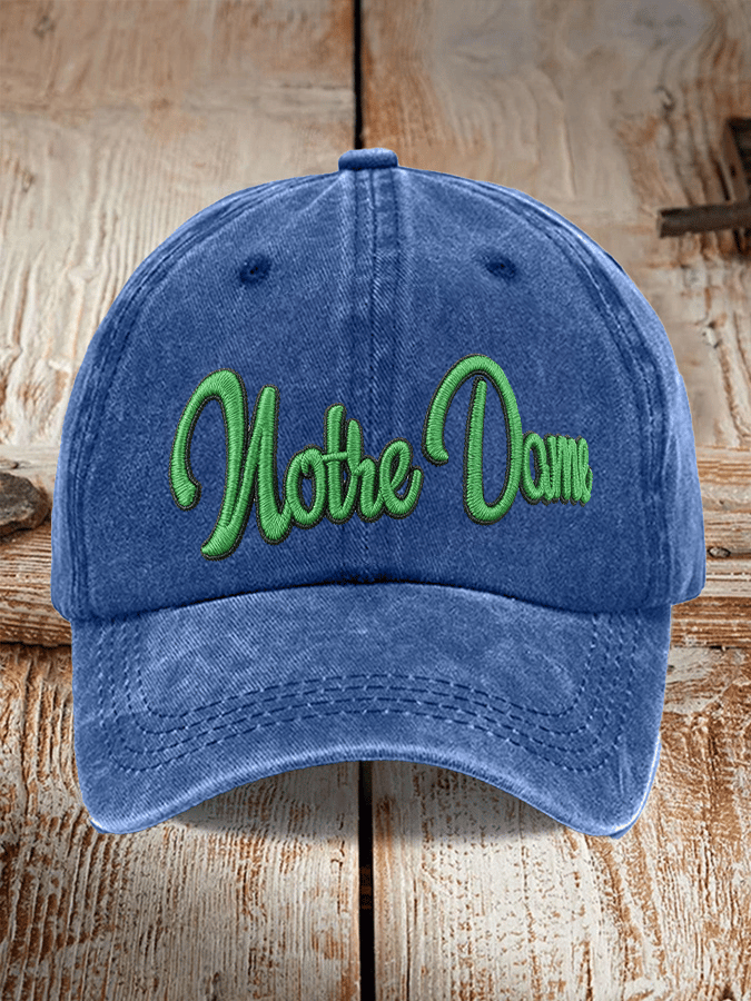 Tree Team Football Print Adjustable Baseball Cap
