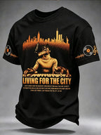 Men's Singer Print Casual T-Shirt