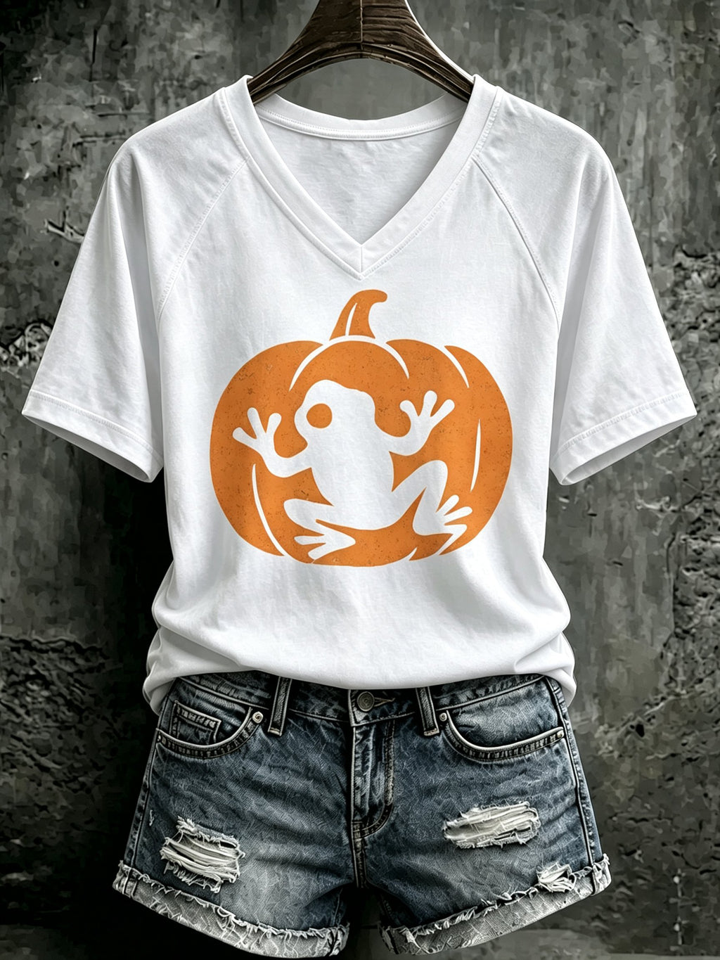 Women's Puerto Rico Halloween Print T-shirt