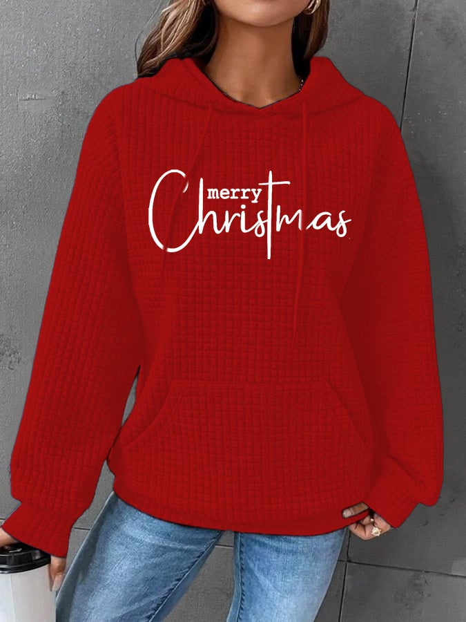 Women's Merry Christmas  Print Casual Sweatshirt