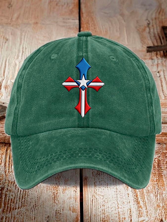 Unisex Texas Flag Cross Baseball Cap