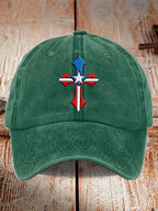 Unisex Texas Flag Cross Baseball Cap