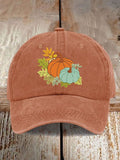 Women's Casual Autumn Pumpkin Print Baseball Cap